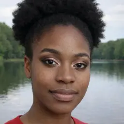 AI-generated makeup look showcase
