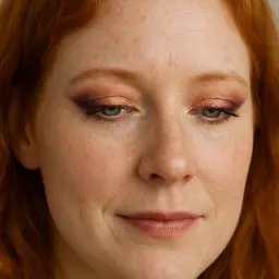 AI-generated makeup look showcase