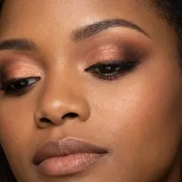 AI-generated makeup look showcase