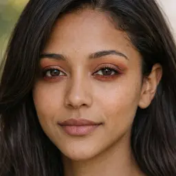 AI-generated makeup look showcase