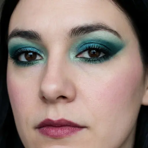 AI-generated makeup look showcase