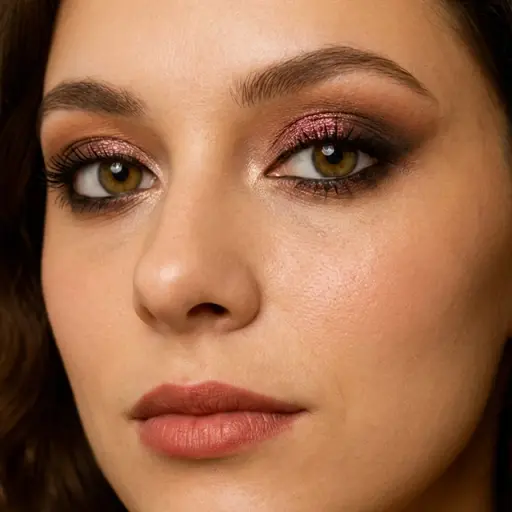 AI-generated makeup look showcase