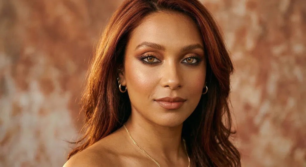 90er Nude lipliner-overdraw øjenlook tilpasset Rent Efterår-farvetype