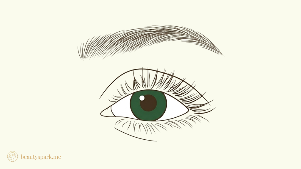 Deep-set eyes illustration