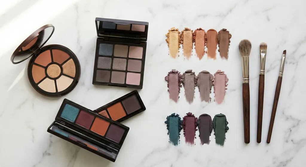 Guia para usar paletas de sombras de forma eficaz com agrupamento de cores