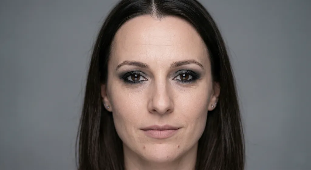 Smoky eye makeup parret med en nude læbe for klassisk balance